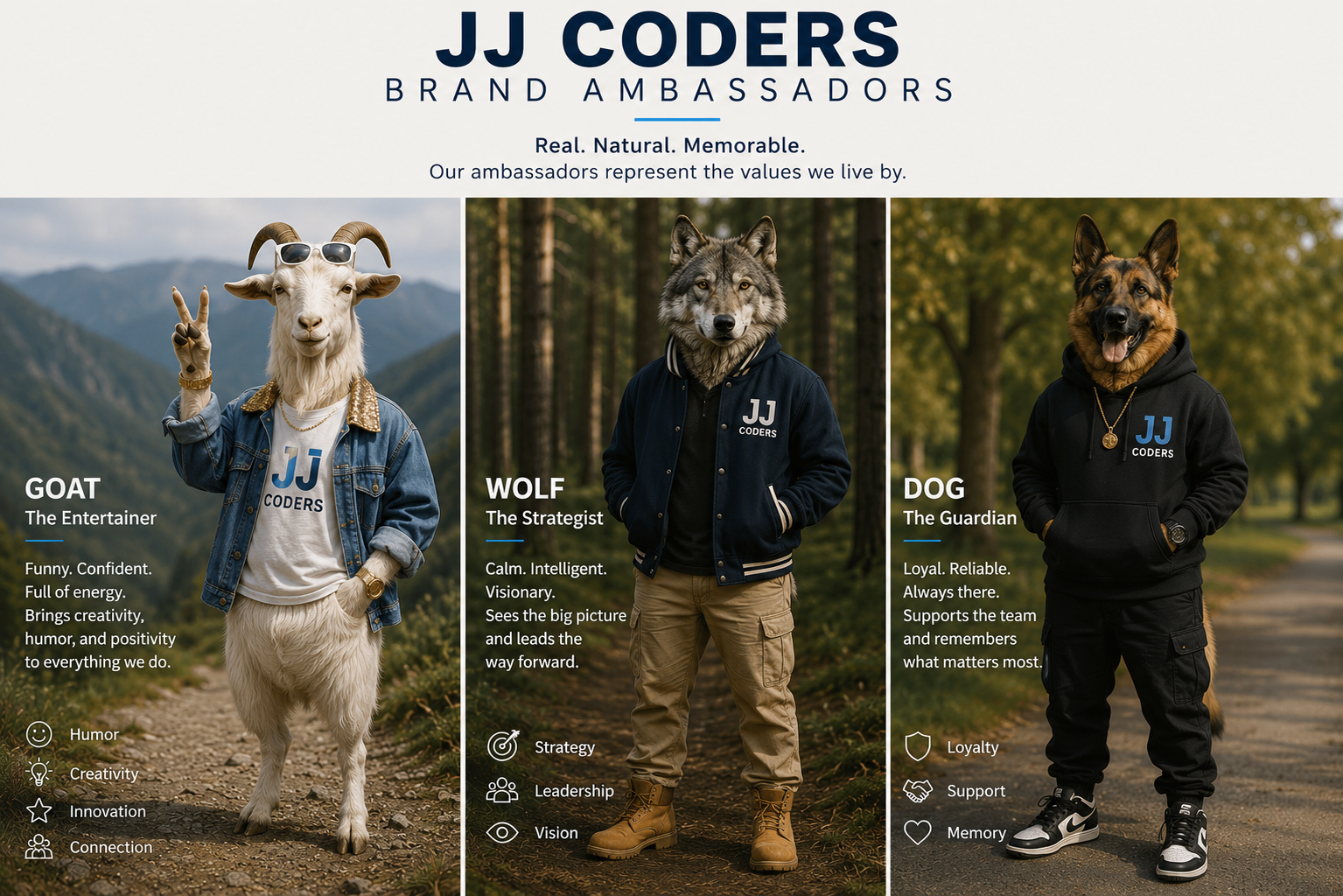 JJ Coders Brand Ambassadors - Julie & Fox